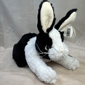 Bearington Collection‎ CHECKERS B&W Bunny Rabbit Collectible Plush Easter Spring